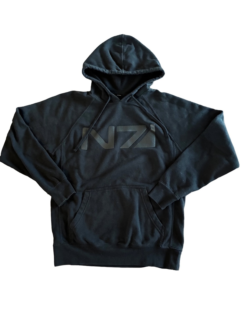 BioWare Mass Effect N7 Black Hoodie Small S EA Tonal Logo